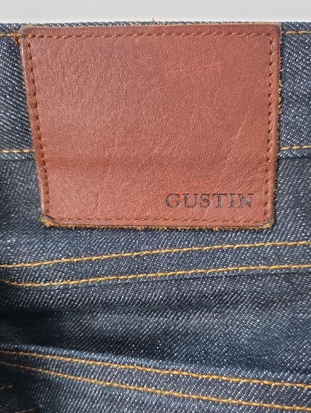 Gustin Dark Indigo Straight-Leg Men's Jeans 36 - Picture 11 of 11